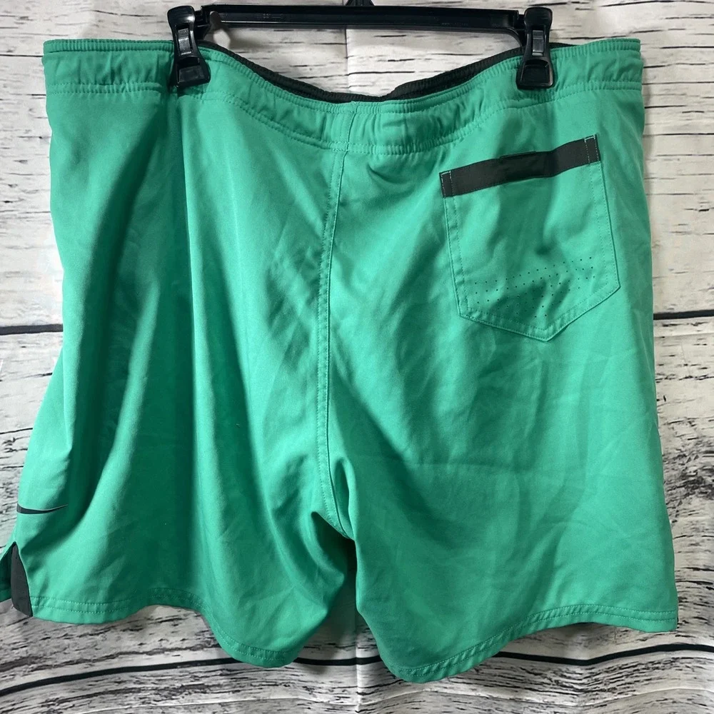 Vintage Nike Swim Trunks Mens‎ Large Teal Green Swoosh Lined 90s Y2K